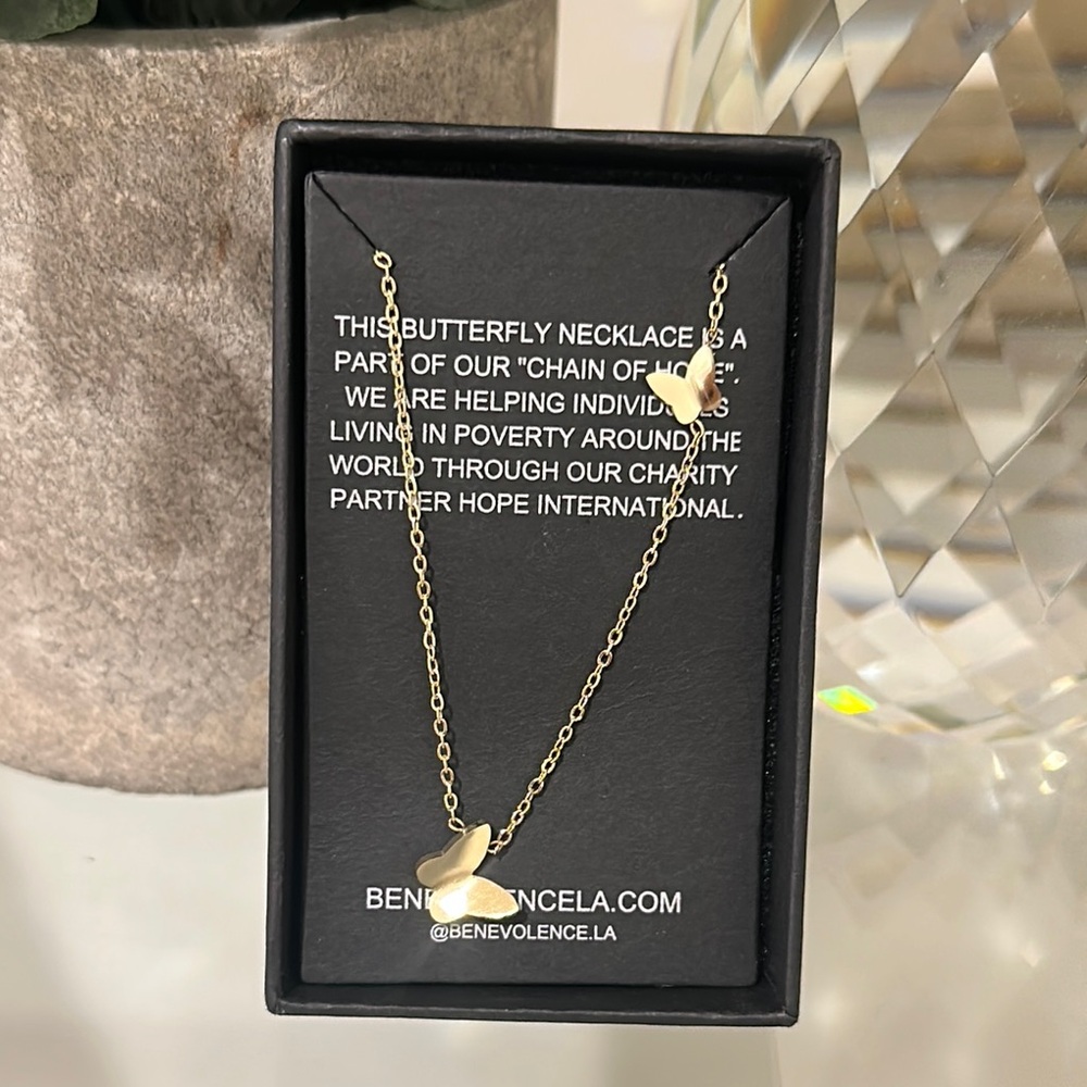 Gold Butterfly Necklace